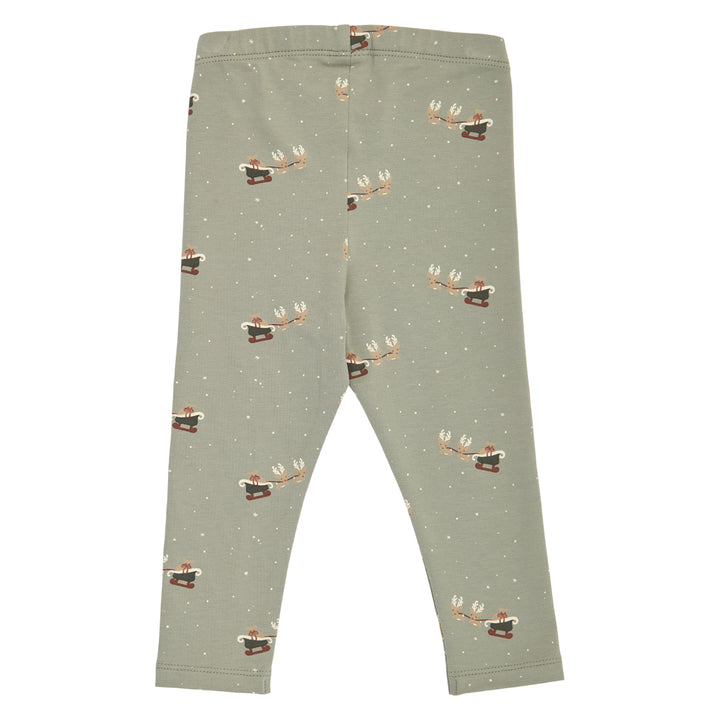 müsli CHRISTMAS leggings med juleprint Leggings Shadow/ Deep green/ Balsam cream 690000316