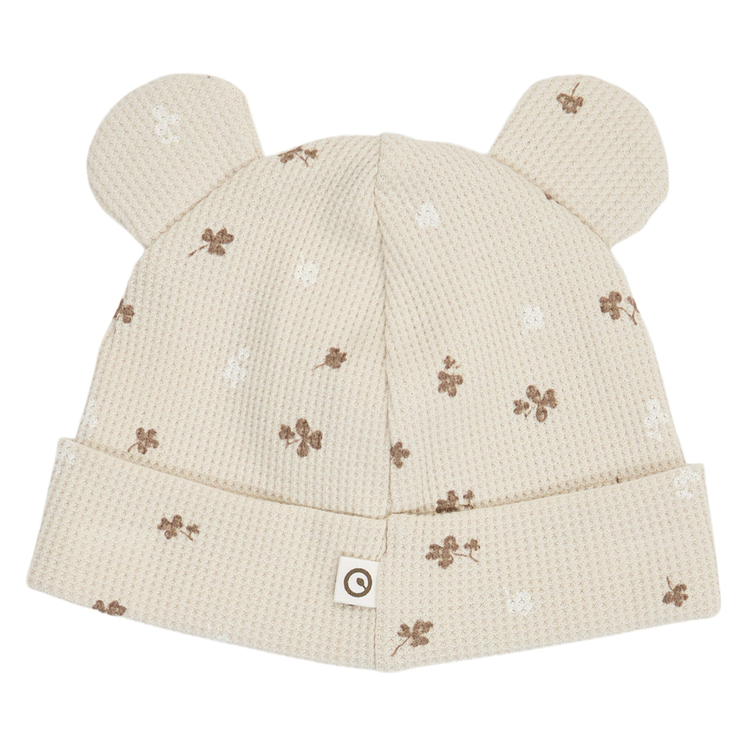 müsli CLOVER waffle hat med ører Huer Oat/ Balsam cream/ Walnut 690000344