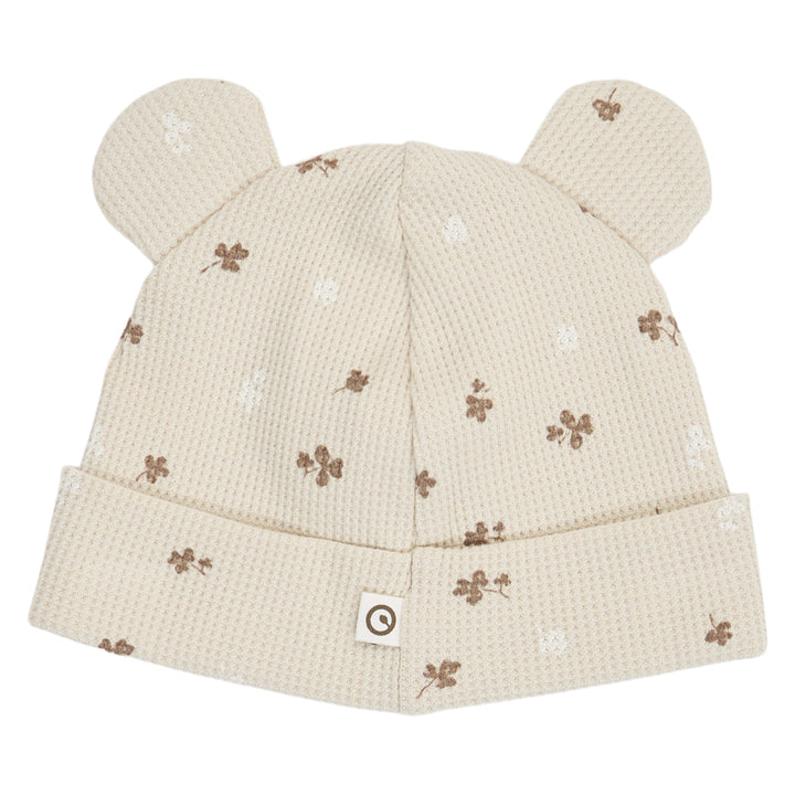 müsli CLOVER waffle hat med ører Huer Oat/ Balsam cream/ Walnut 690000344