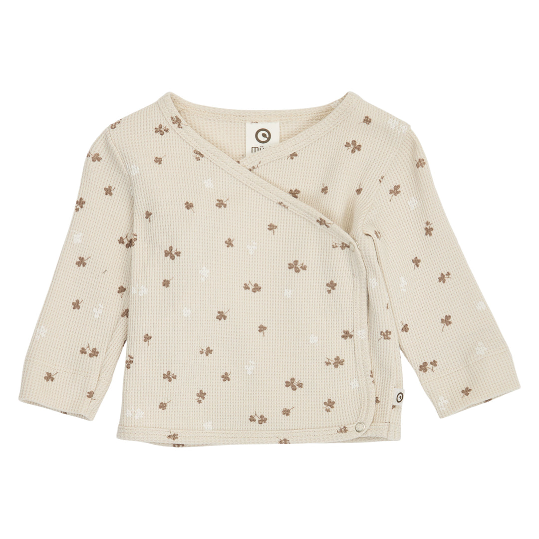 müsli CLOVER waffle kryds cardigan Cardigan Oat/ Balsam cream/ Walnut 690000344