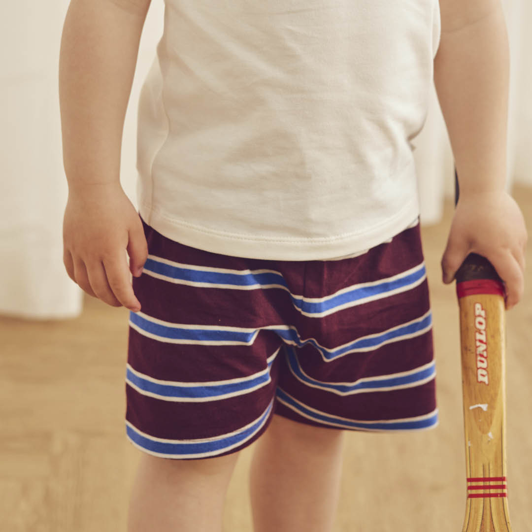 müsli CLUBHOUSE stribede shorts Bukser Russet/ Azure blue/ Tofu 690000302
