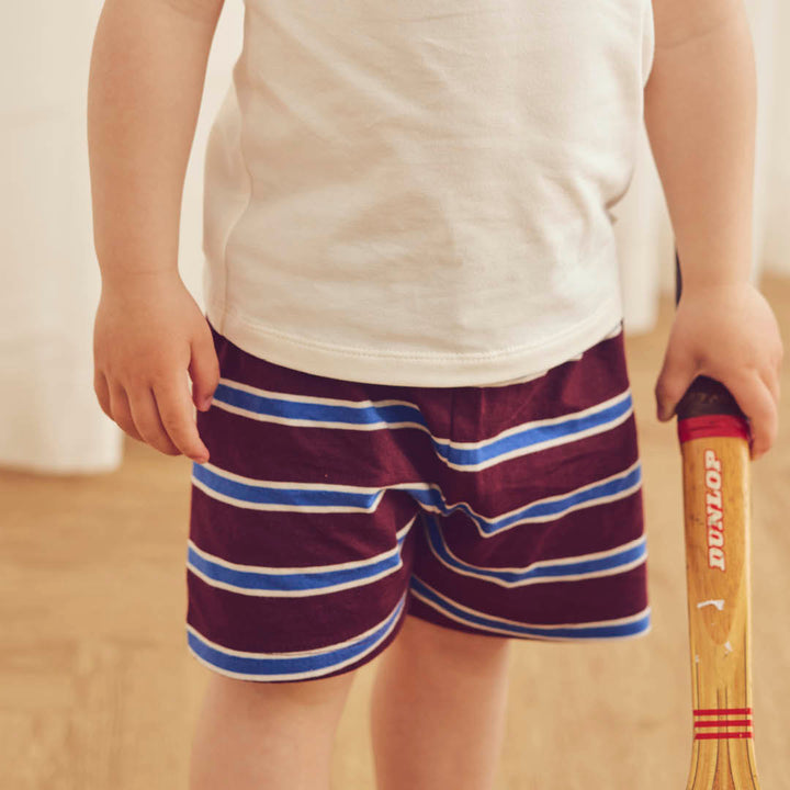 müsli CLUBHOUSE stribede shorts Bukser Russet/ Azure blue/ Tofu 690000302