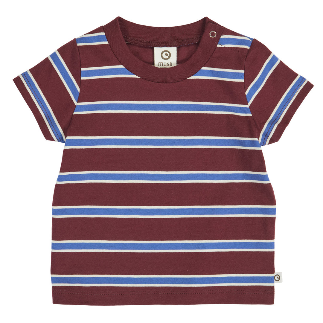 müsli CLUBHOUSE stribet T-shirt T-shirt Russet/ Azure blue/ Tofu 690000302