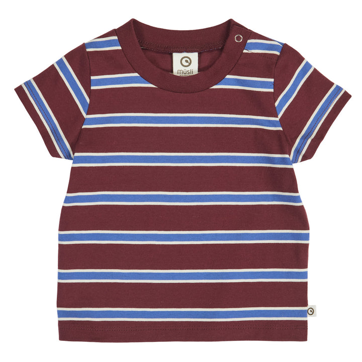müsli CLUBHOUSE stribet T-shirt T-shirt Russet/ Azure blue/ Tofu 690000302