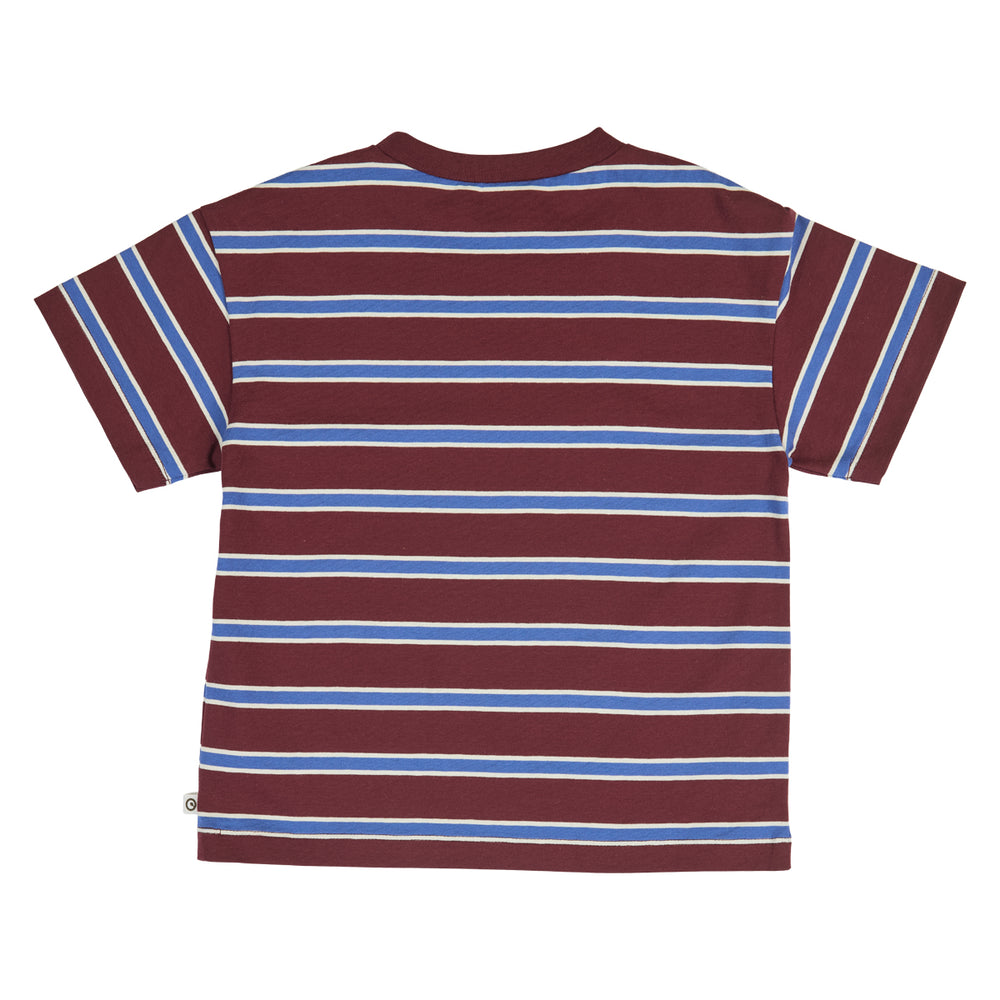 müsli CLUBHOUSE stribet T-shirt T-shirt Russet/ Azure blue/ Tofu 690000302