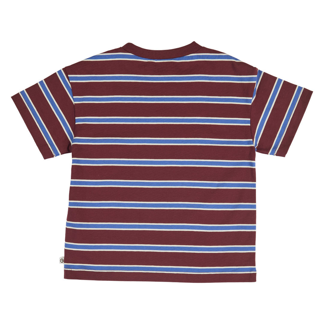 müsli CLUBHOUSE stribet T-shirt T-shirt Russet/ Azure blue/ Tofu 690000302