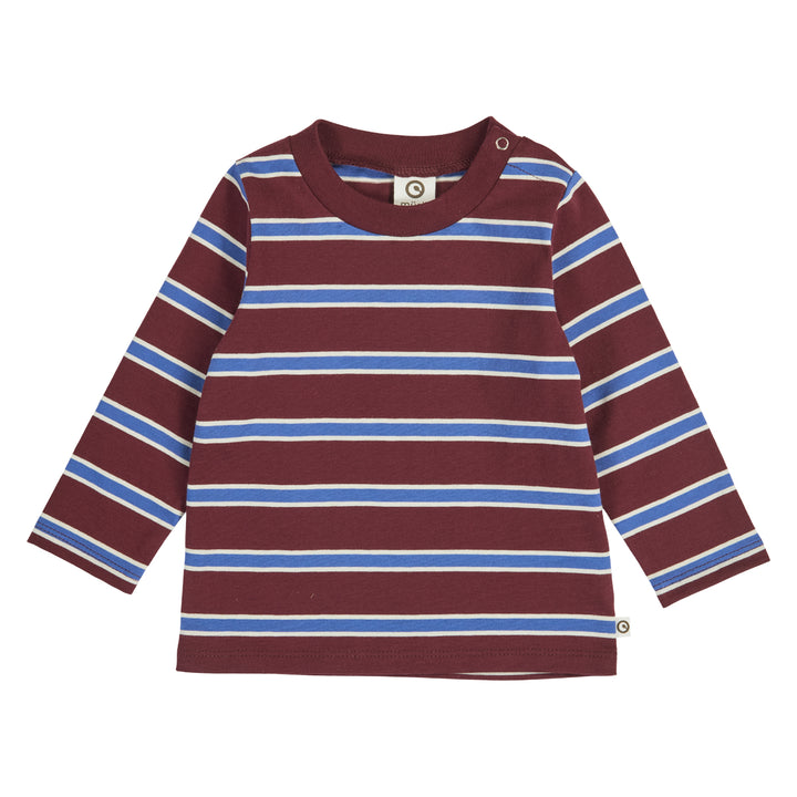 müsli CLUBHOUSE stribet bluse Langærmet bluse Russet/ Azure blue/ Tofu 690000302