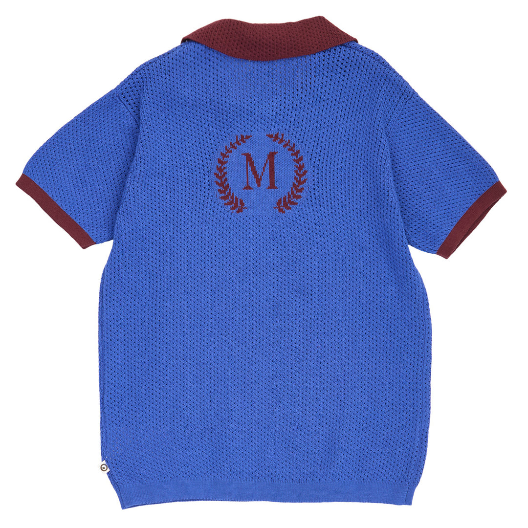 müsli CLUBHOUSE strik polo T-shirt Azure blue 018394902