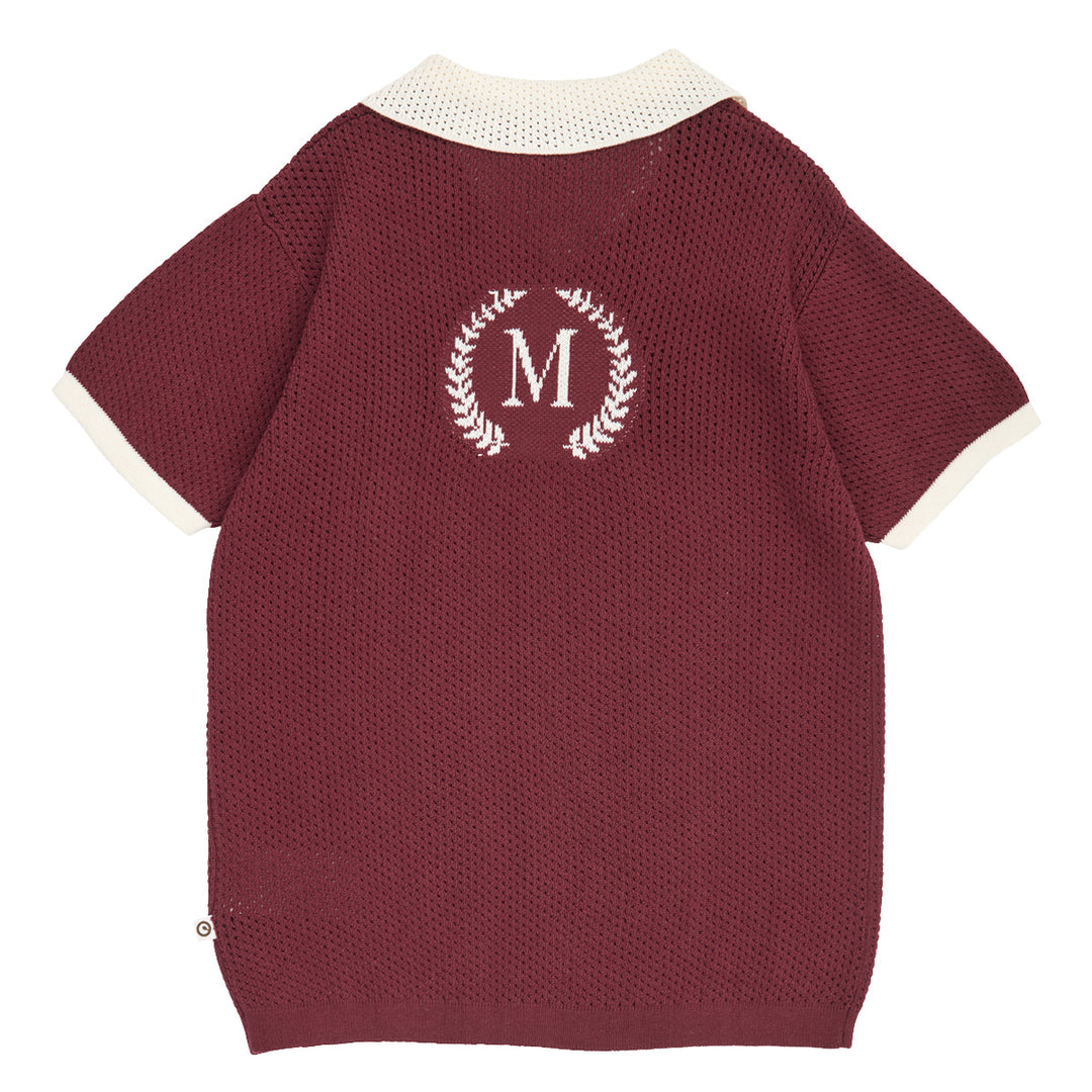 müsli CLUBHOUSE strik polo T-shirt Russet 019172504