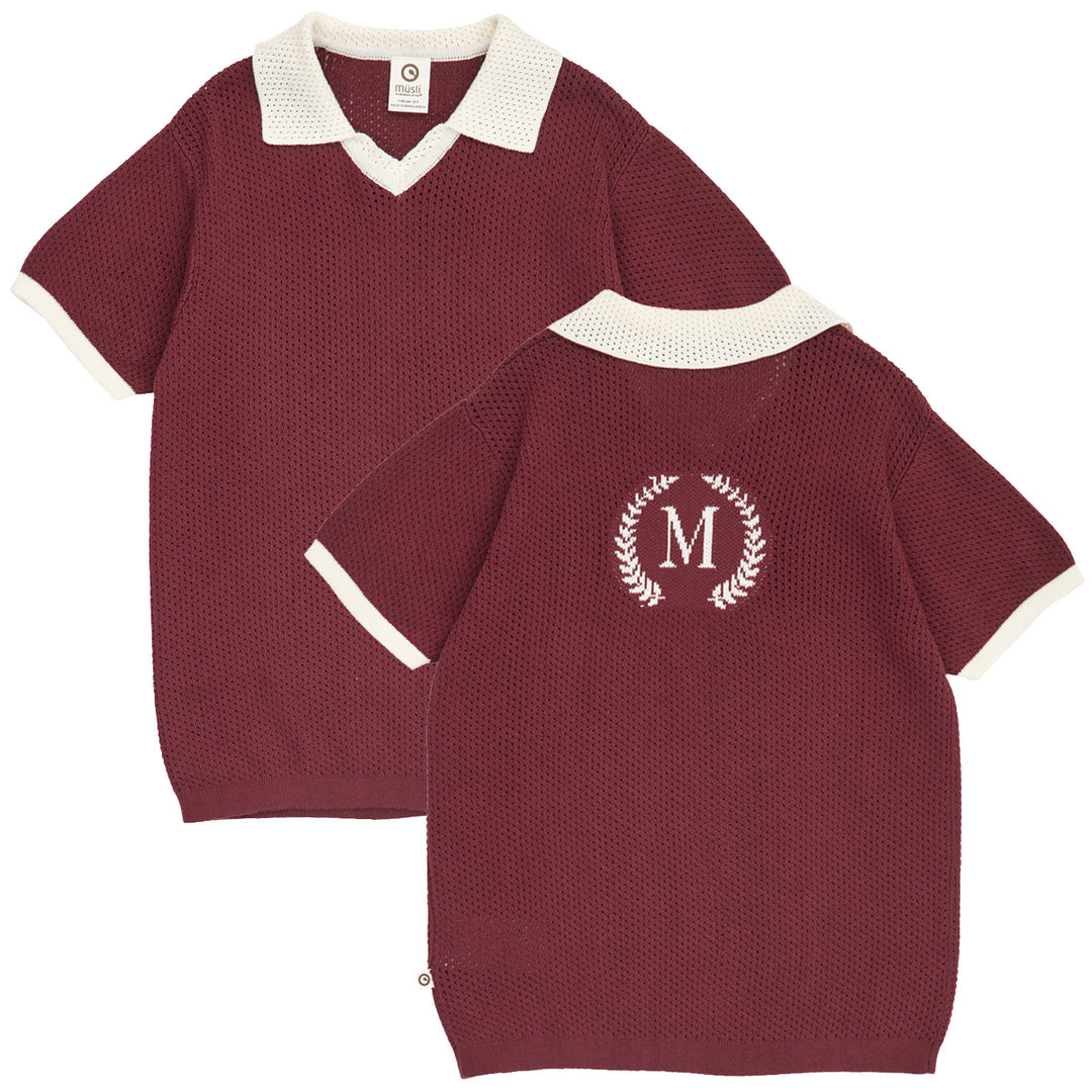 müsli CLUBHOUSE strik polo T-shirt Russet 019172504