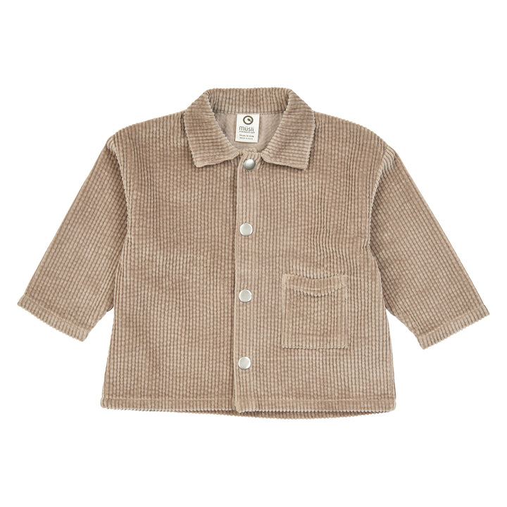 müsli CORDORY skjorte i fløjl Langærmet bluse Walnut 017080802