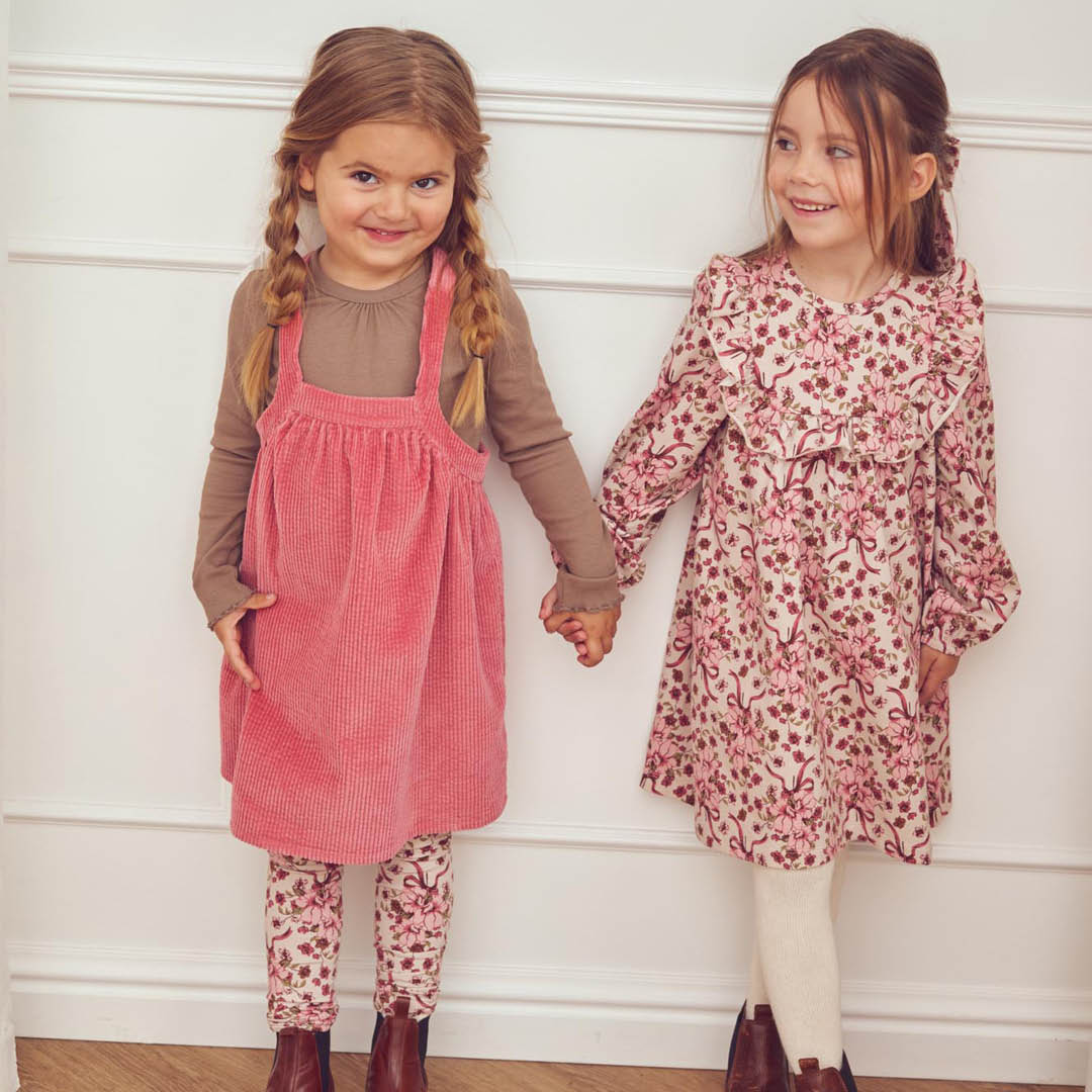 müsli CORDUROY forklædekjole i fløjl Kjoler Baroque Rose 018163400