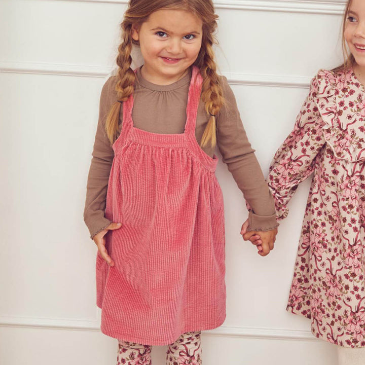 müsli CORDUROY forklædekjole i fløjl Kjoler Baroque Rose 018163400