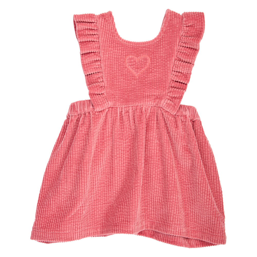 müsli CORDUROY forklædekjole i fløjl Kjoler Baroque Rose 018163400