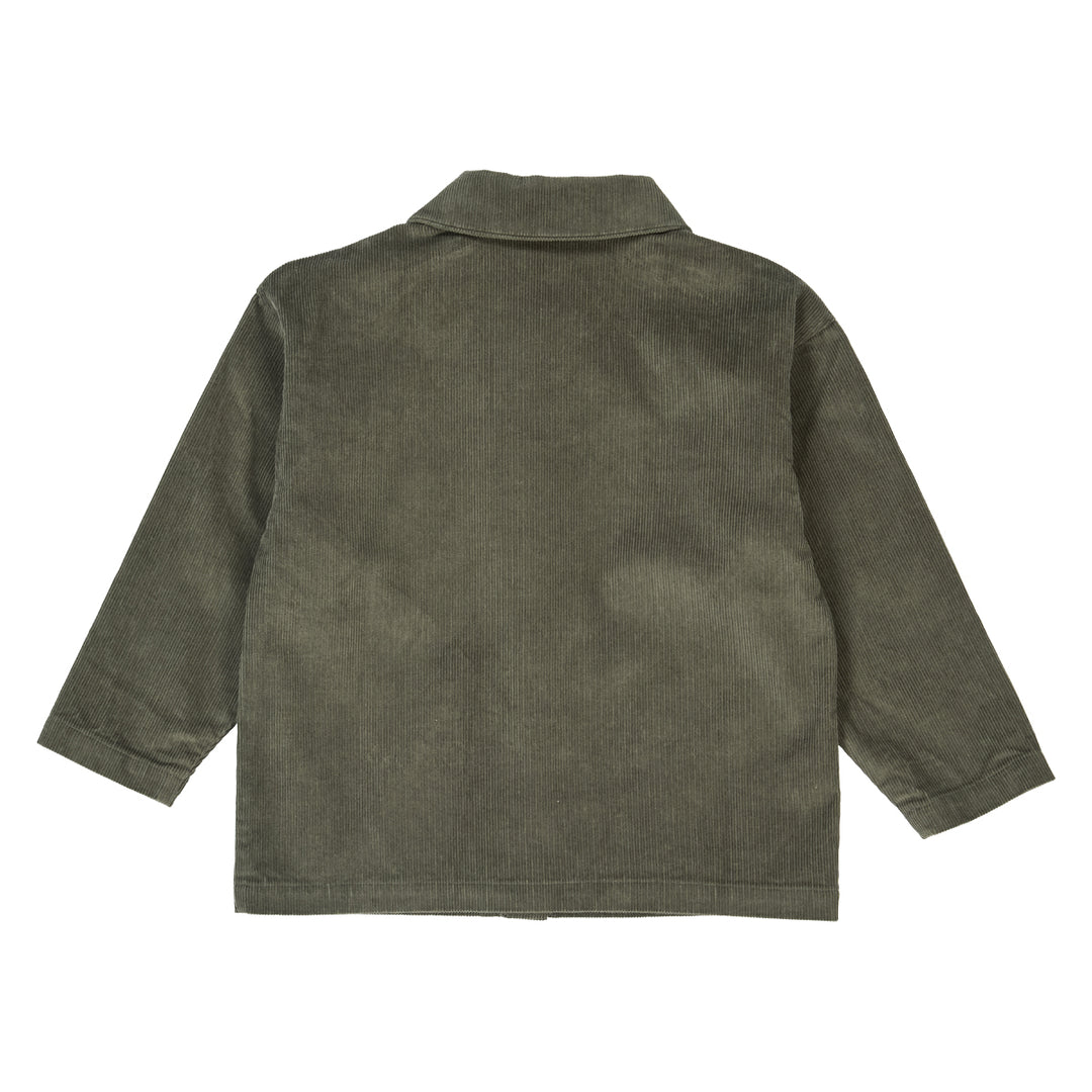 müsli CORDUROY skjorte i fløjl Langærmet bluse Deep green 019040401