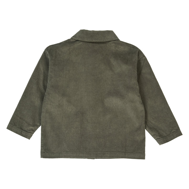 müsli CORDUROY skjorte i fløjl Langærmet bluse Deep green 019040401