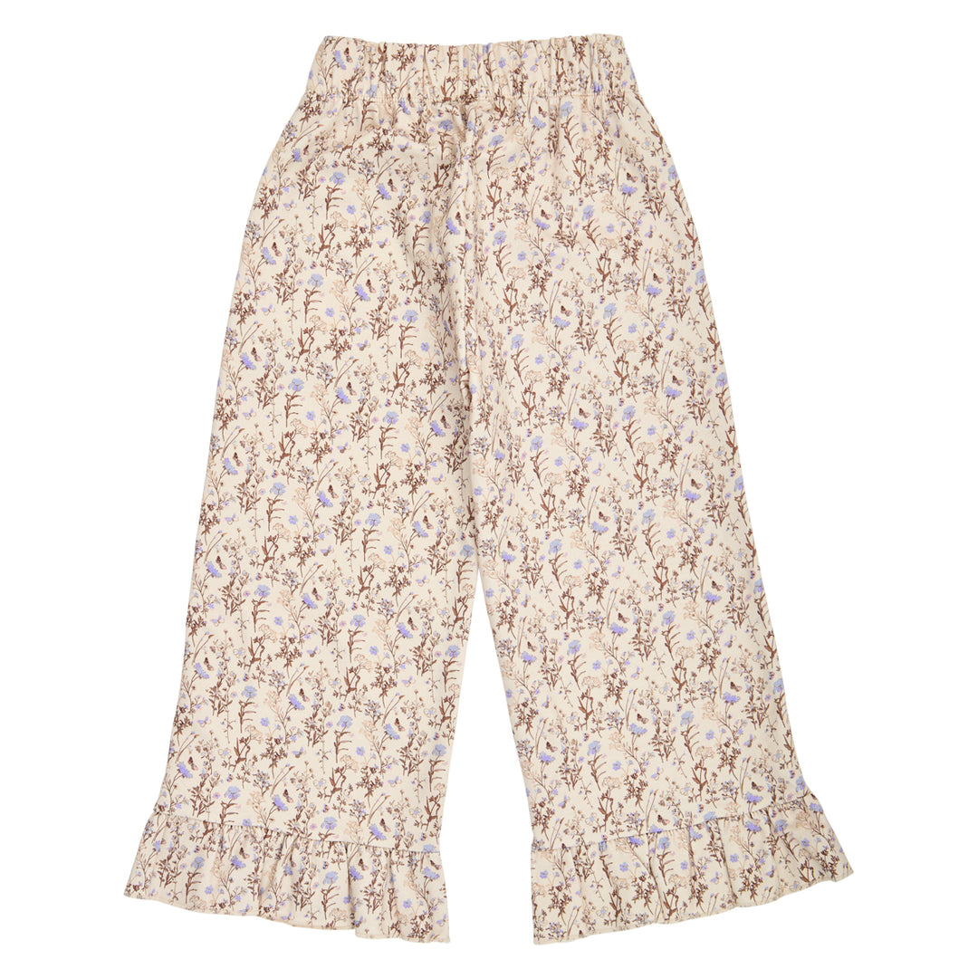 müsli CORNFLOWER bukse med flæse kant Bukser Oak/ Walnut/ Mauve 690000329