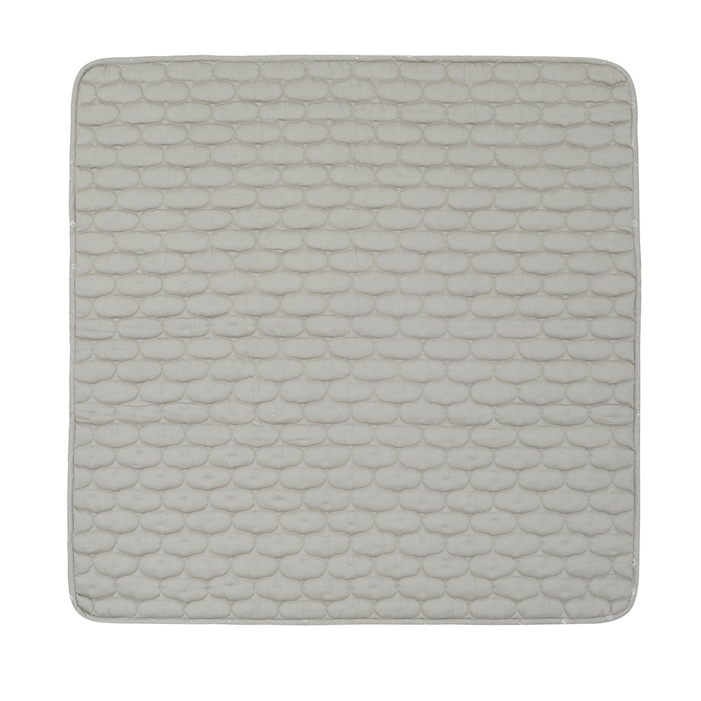 müsli COSMOS quiltet tæppe Sengetøj Mineral green/ Balsam cream 690000365