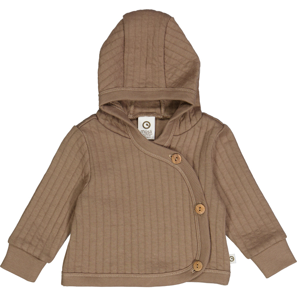 müsli COTTON QUILT jakke Cardigan Walnut 017080802
