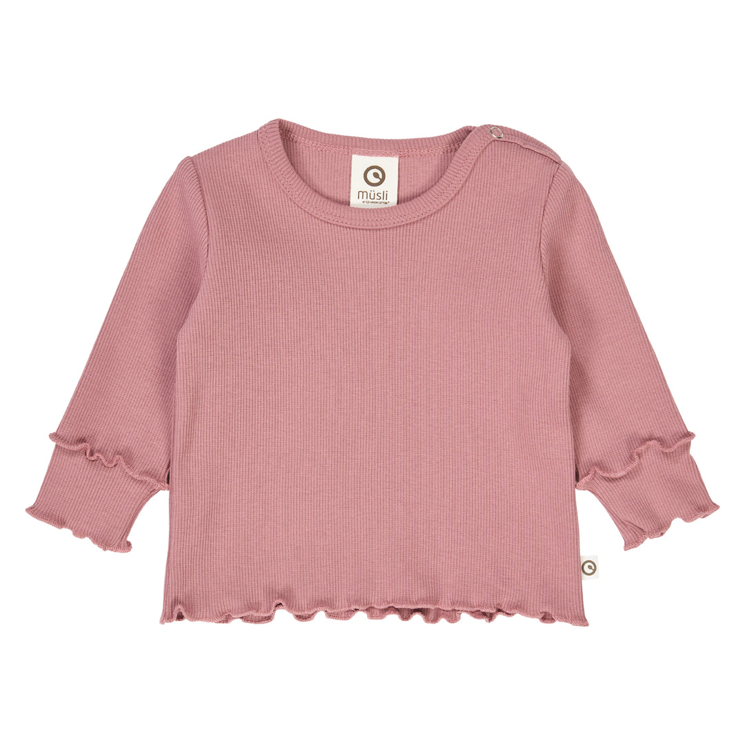 müsli COZY ME RIB bluse Langærmet bluse Nostalgia Rose 017151200