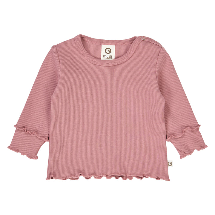 müsli COZY ME RIB bluse Langærmet bluse Nostalgia Rose 017151200