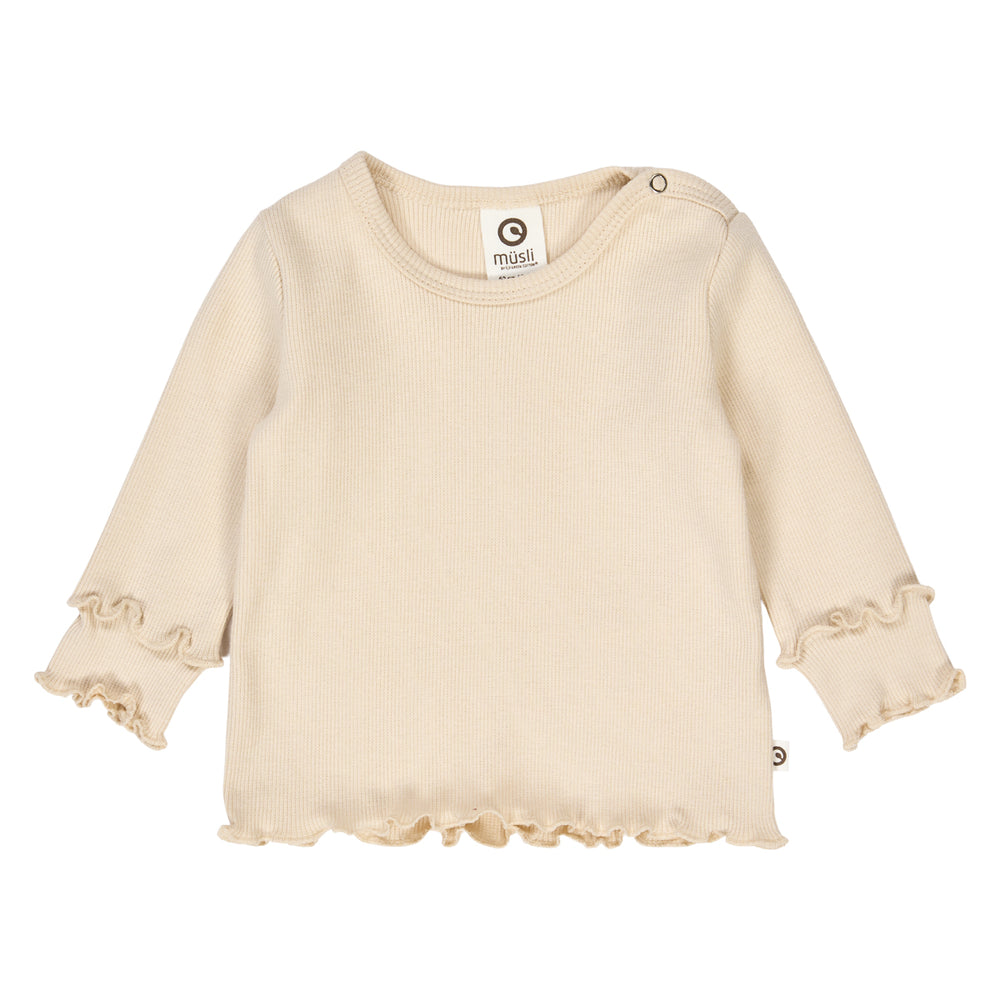 müsli COZY ME RIB bluse Langærmet bluse Oak 013040001
