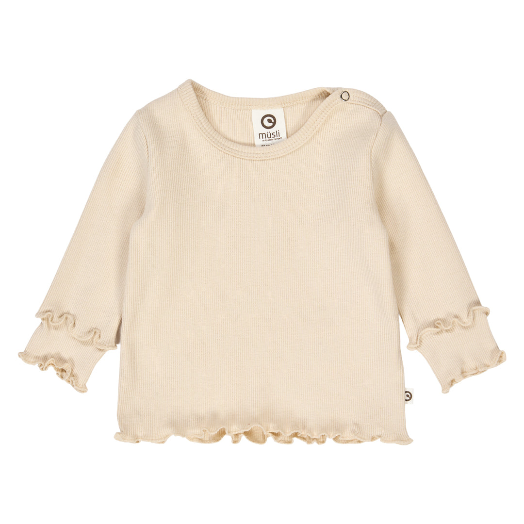 müsli COZY ME RIB bluse Langærmet bluse Oak 013040001