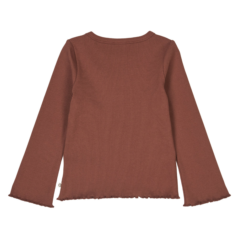 müsli COZY ME RIB bluse Langærmet bluse Root 019122804