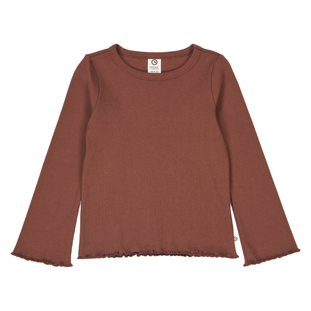 müsli COZY ME RIB bluse Langærmet bluse Root 019122804