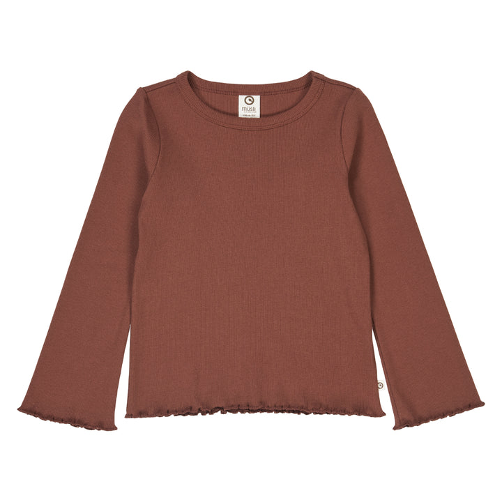 müsli COZY ME RIB bluse Langærmet bluse Root 019122804