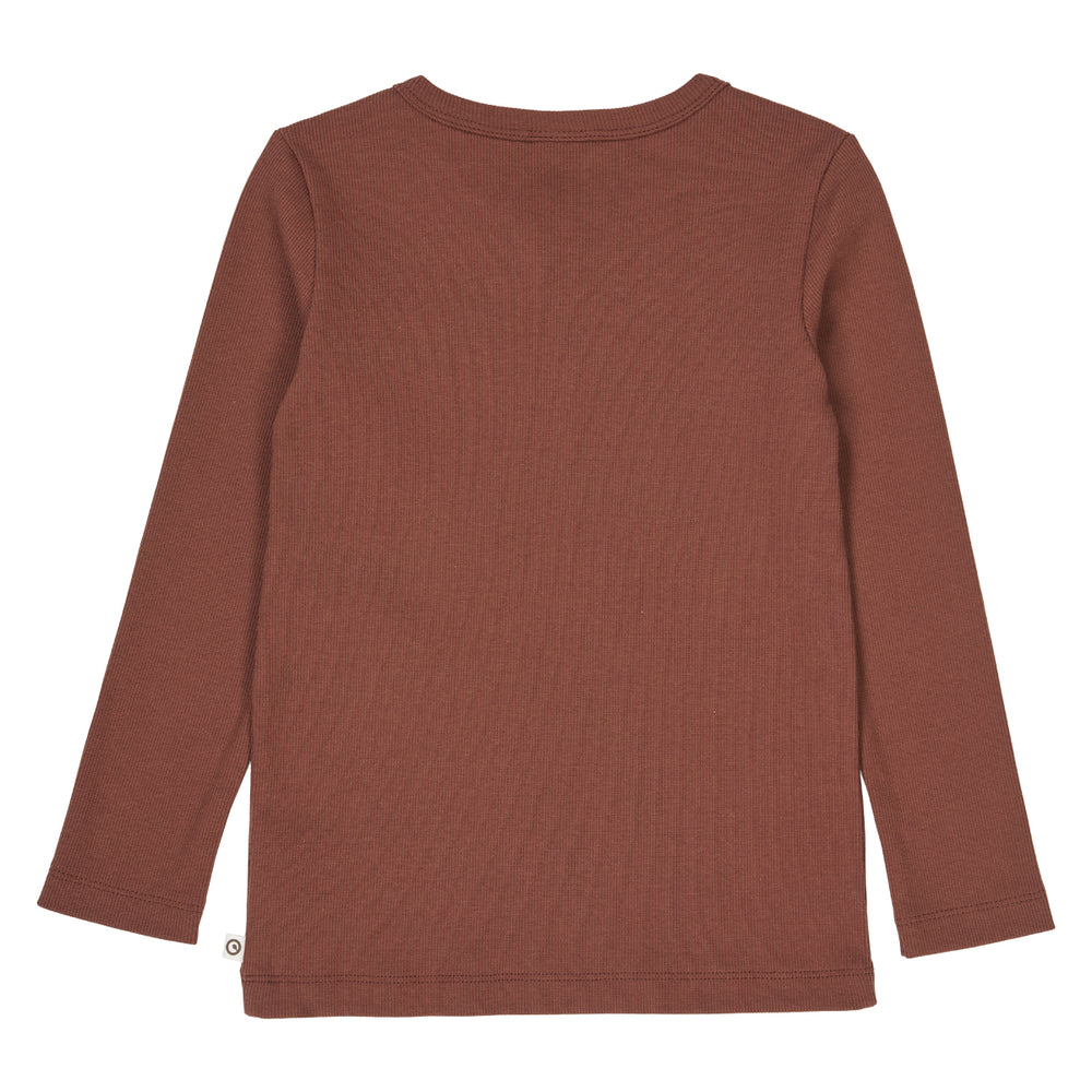 müsli COZY ME RIB bluse Langærmet bluse Root 019122804