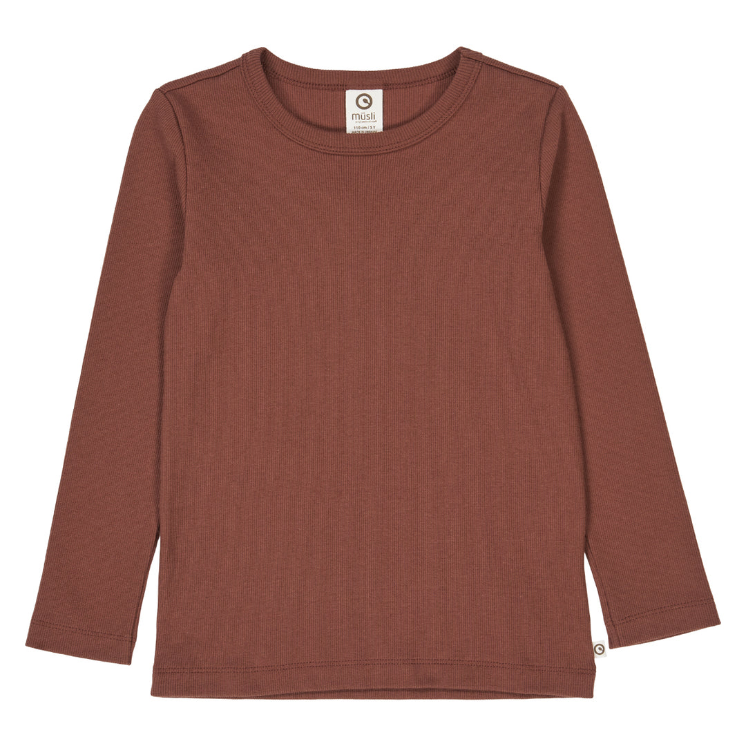 müsli COZY ME RIB bluse Langærmet bluse Root 019122804