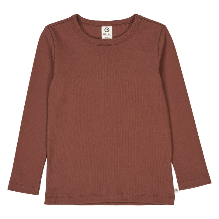 müsli COZY ME RIB bluse Langærmet bluse Root 019122804