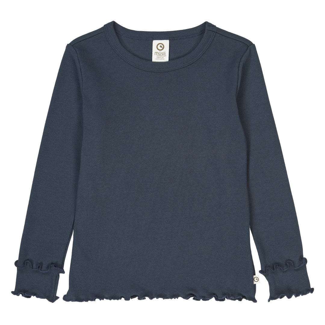 müsli COZY ME RIB deco bluse Langærmet bluse Night blue 019402301