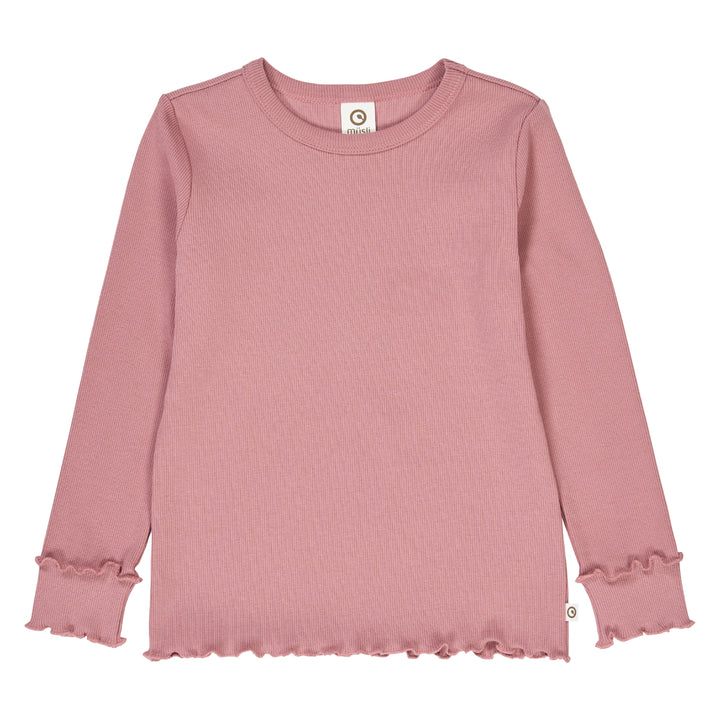 müsli COZY ME RIB deco bluse Langærmet bluse Nostalgia Rose 017151200