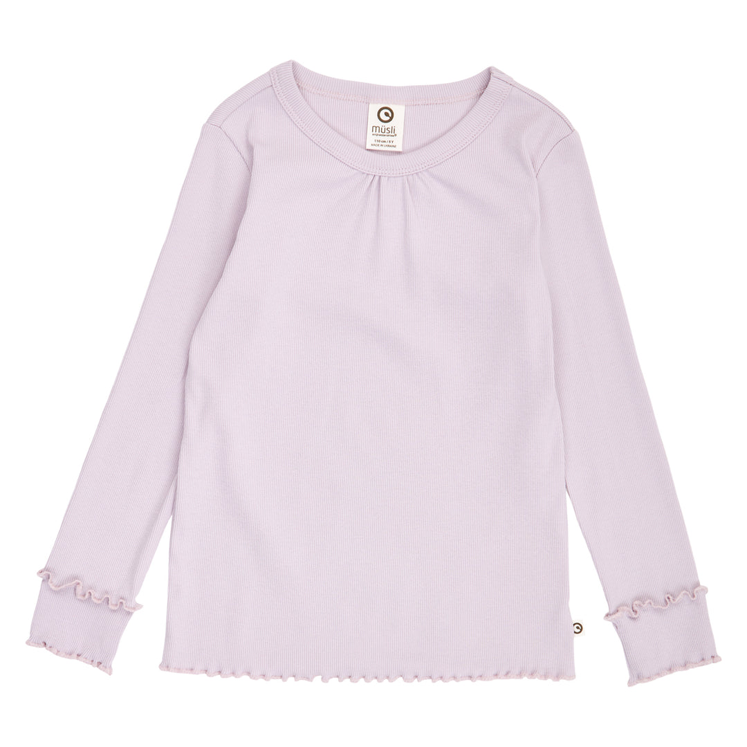 müsli COZY ME RIB deco bluse Langærmet bluse Bloom 014390503