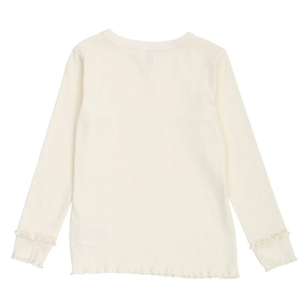 müsli COZY ME RIB deco bluse Langærmet bluse Tofu 011480102