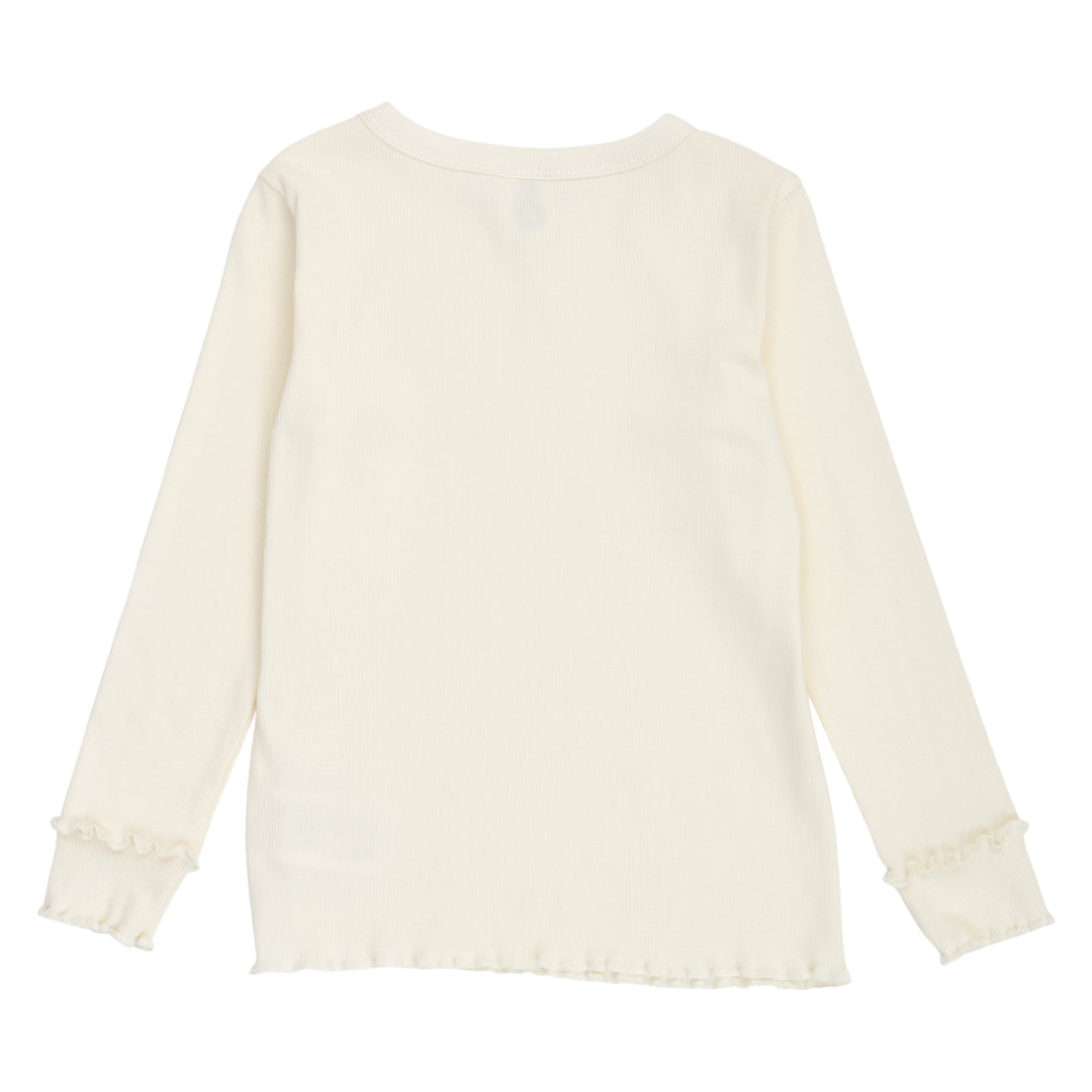 müsli COZY ME RIB deco bluse Langærmet bluse Tofu 011480102