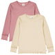 müsli COZY ME RIB deco bluse 2-pak Langærmet bluse Oak/ Nostalgia Rose 690000290