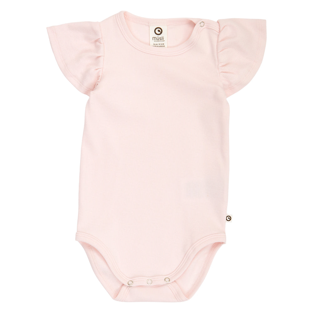 müsli COZY ME RIB flæseærme body 2-pak Bodystockings Tofu / Prim Rose 691001100