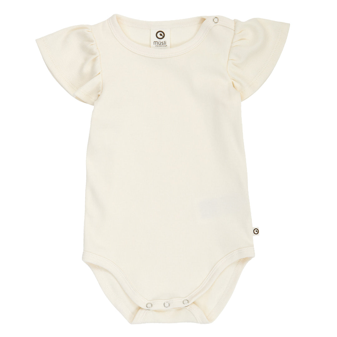müsli COZY ME RIB flæseærme body 2-pak Bodystockings Tofu / Prim Rose 691001100