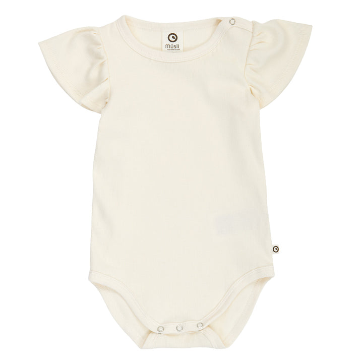 müsli COZY ME RIB flæseærme body 2-pak Bodystockings Tofu / Prim Rose 691001100