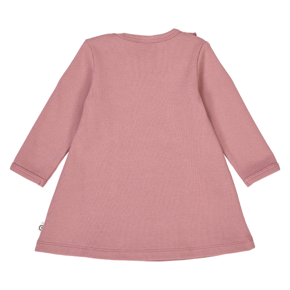 müsli COZY ME RIB kjole med flæsekrave Kjoler Nostalgia Rose 017151200