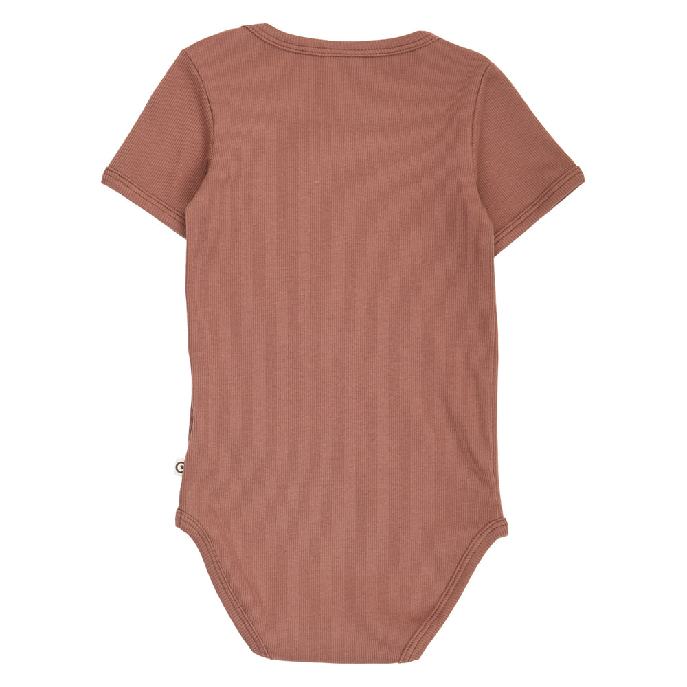 müsli COZY ME RIB kortærmet body Bodystockings Pecan 018142101