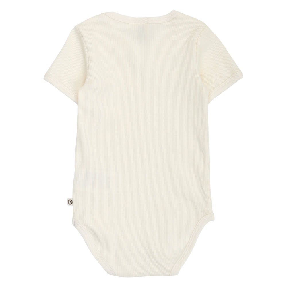 müsli COZY ME RIB kortærmet body Bodystockings Tofu 011480102