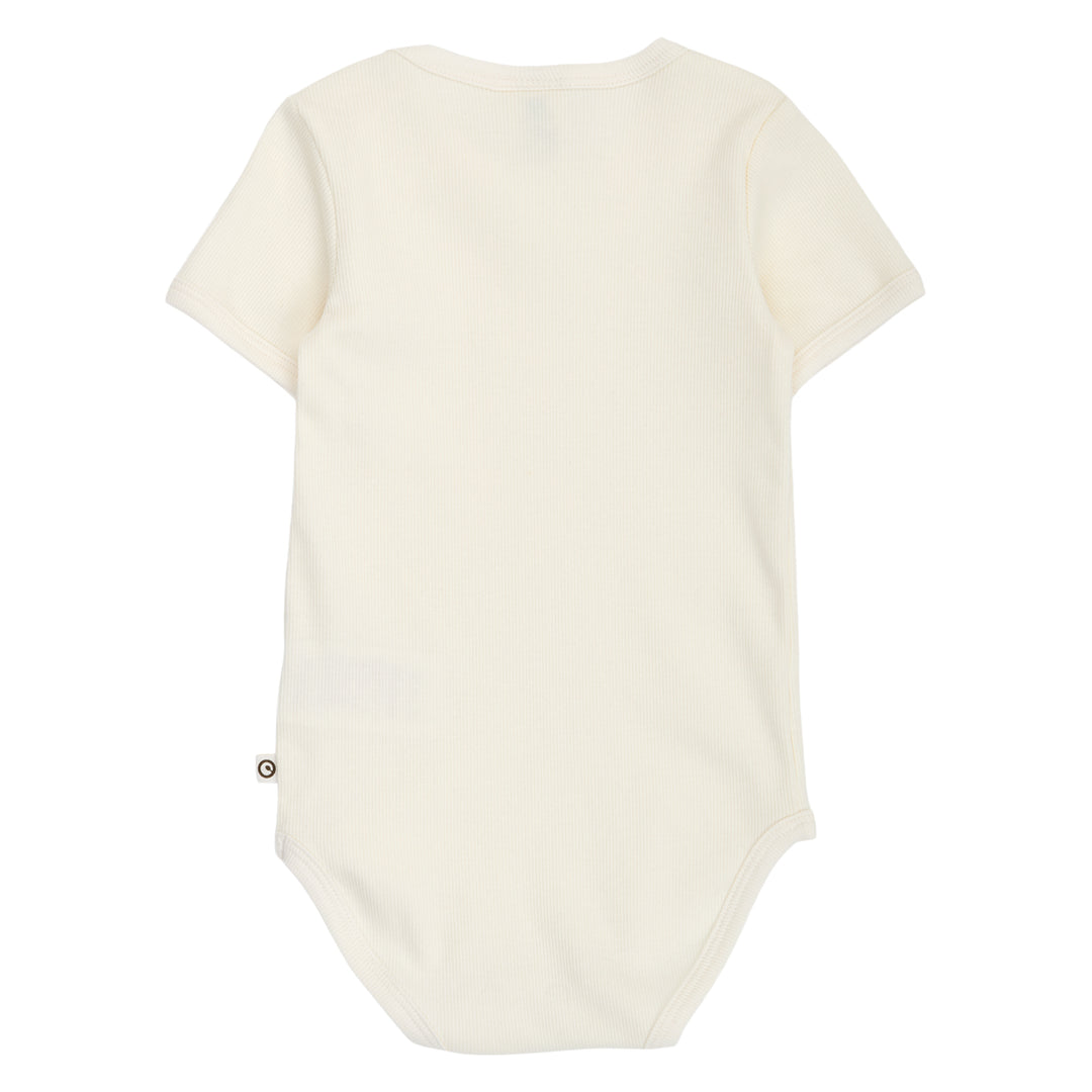 müsli COZY ME RIB kortærmet body Bodystockings Tofu 011480102