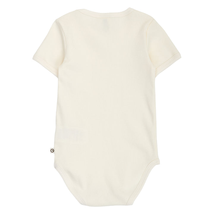müsli COZY ME RIB kortærmet body Bodystockings Tofu 011480102