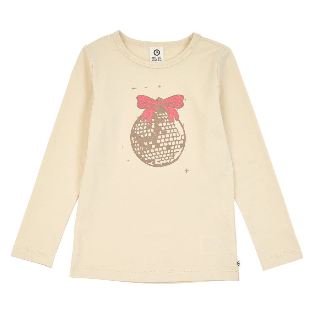 müsli COZY ME bluse med disco kugle motiv Langærmet bluse Oak 013040001