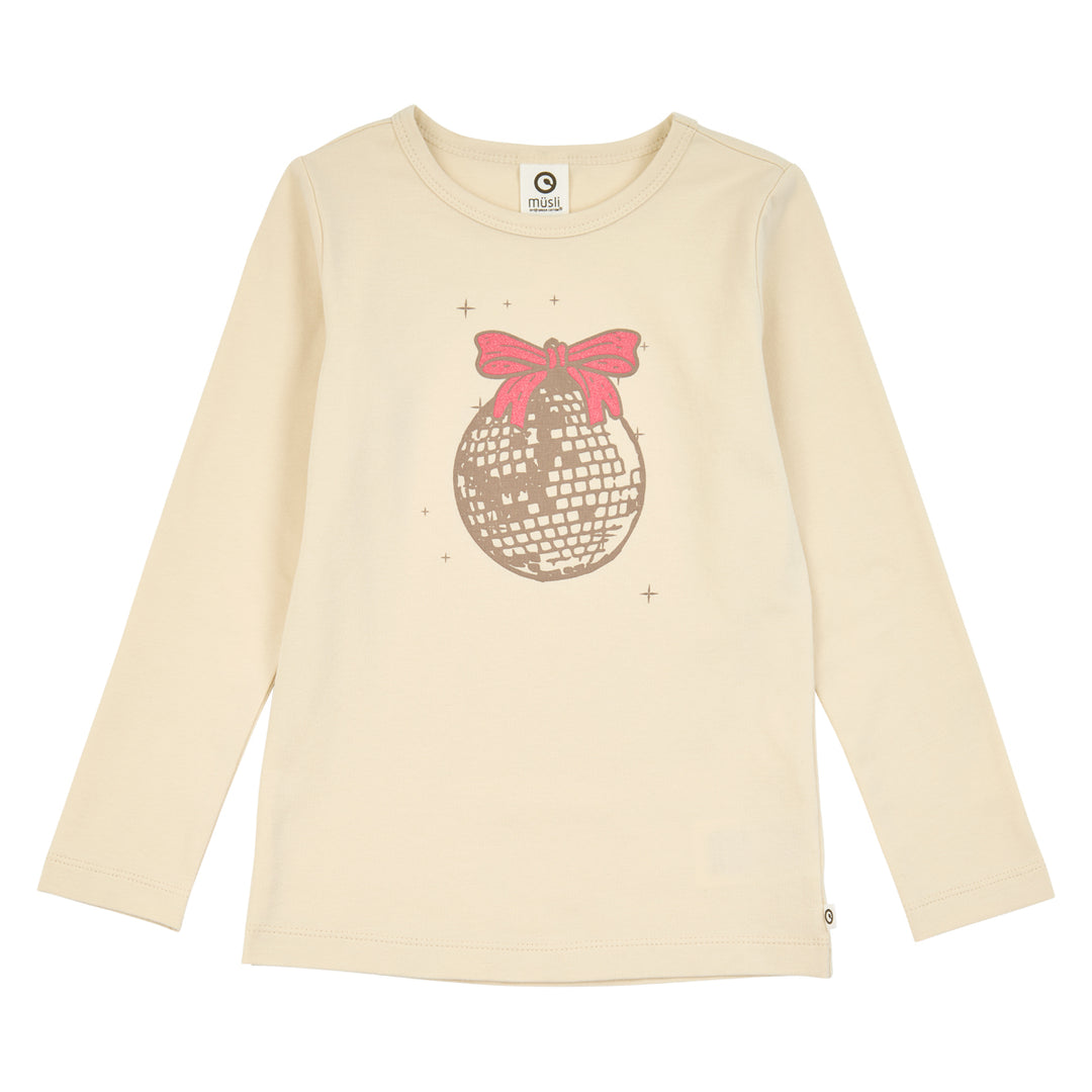 müsli COZY ME bluse med disco kugle motiv Langærmet bluse Oak 013040001