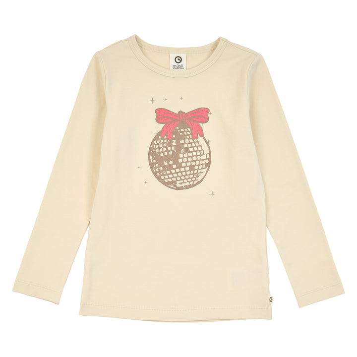 müsli COZY ME bluse med disco kugle motiv Langærmet bluse Oak 013040001